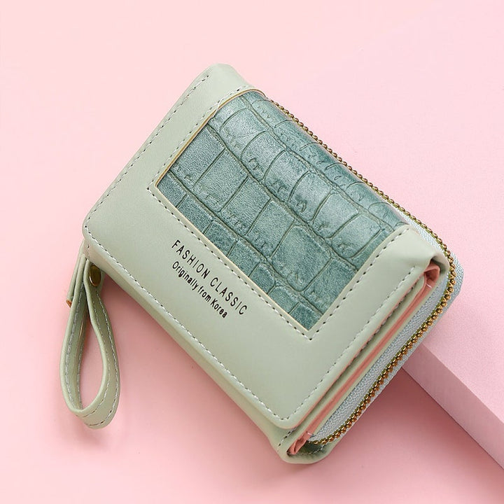 Skanto | Large Capacity Multi-Card Zipper Tri-Fold Myntpung