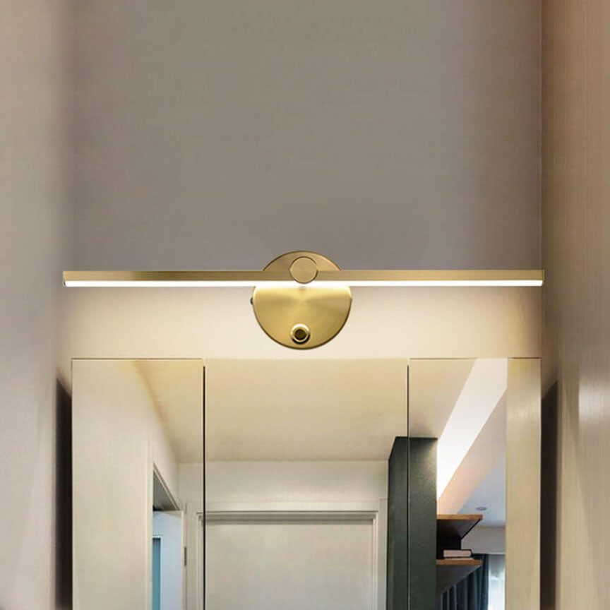 Skanto | Nordisk Minimalist Aluminium Lang Stangbryter LED Speil Vegglampe