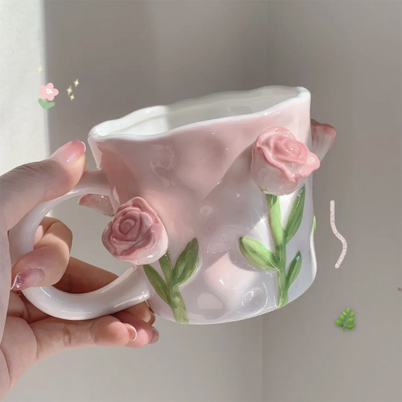 Skanto | Frendorf 3D Floral Håndmalt Krus