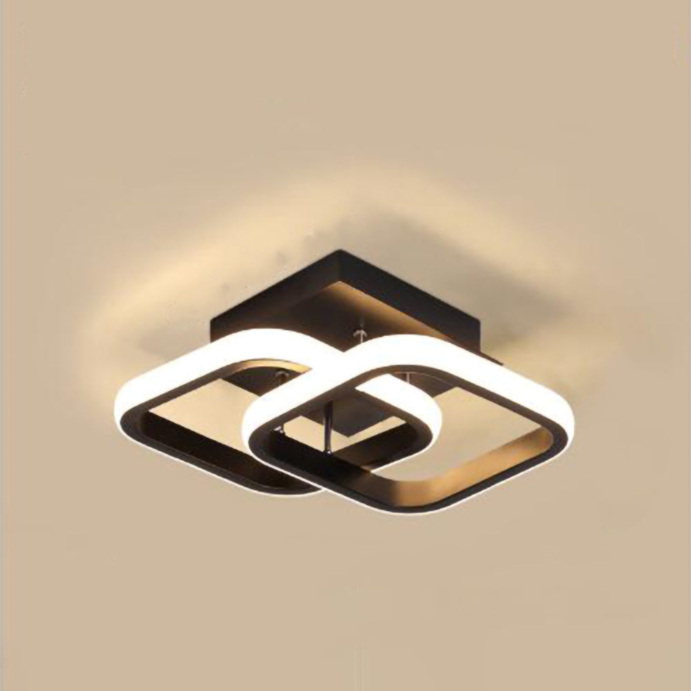 Skanto | Taklampe med LED svart metallramme