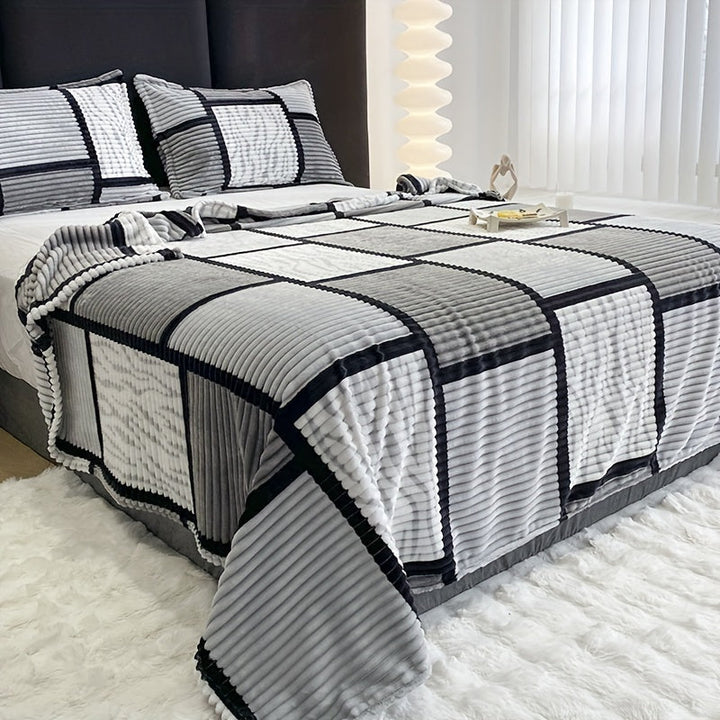 TrendyPlush - Luksuriøs Fløyelspledd for Ultimat Komfort Skanto
