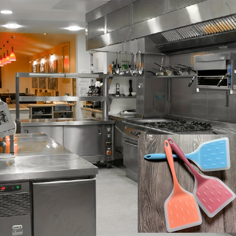 Skanto | Ekstra Stort Silikon Spatel Sett – Non-stick, Varmebestandig & Ergonomisk for Enkel Løsning av Mat, Perfekt for Matlaging & Baking