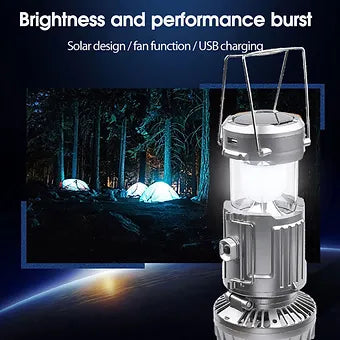 Lanterns Camping Solar Fan LED Light | Skanto