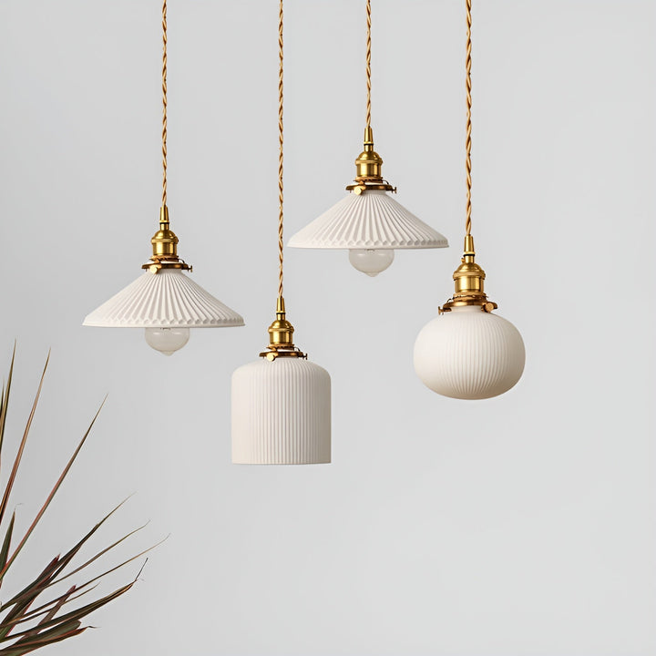 AmberZen Light – Vintage Ceramic Glass Pendant Light | Skanto