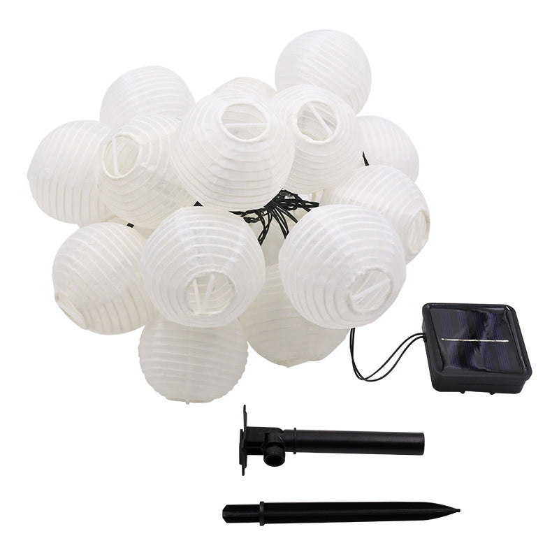 Skanto | Moderne Art Deco Solvannbestandig Stoff Lantern Ball LED Lyskjetting Utendørs Landskapslys For Utendørs Patio