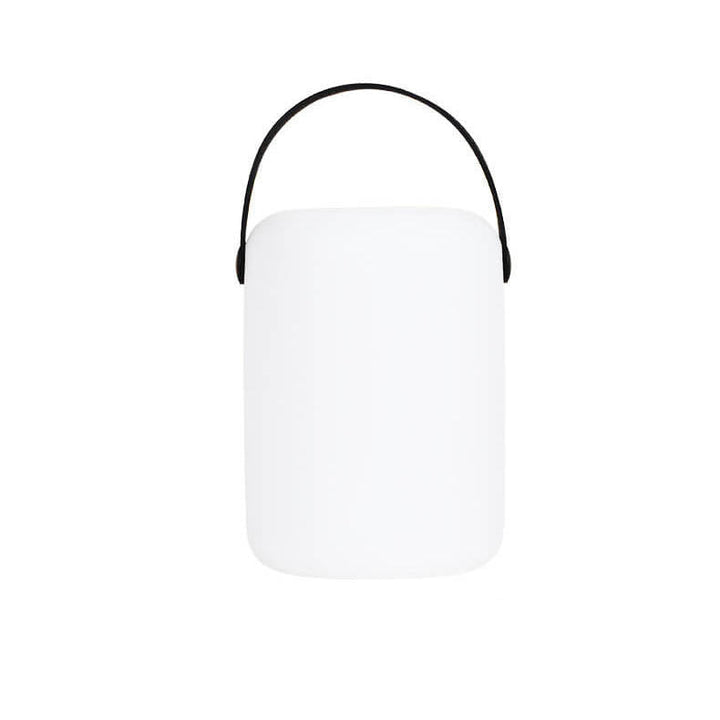 Rund, firkantet LED-bordlampe av plast til terrassen