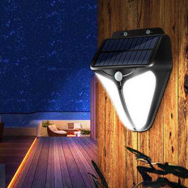 Skanto | Solenergi Intelligent Trekant Utendørs Vanntett Kroppssensor Patio LED Vegglampe