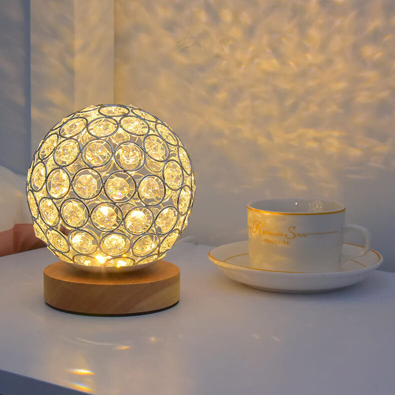 Skanto | Moderne Minimalistisk Rund USB Oppladbar LED Nattlampe Bordlampe