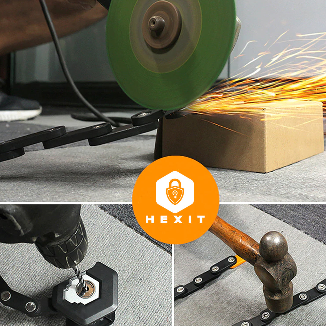 HEXIT™ FoldLock - Kompakt og Lett Sykkellås Skanto