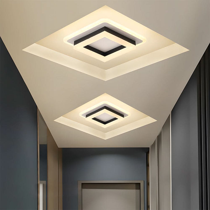 Skanto | Firkantet LED Taklampe for Moderne Interiører