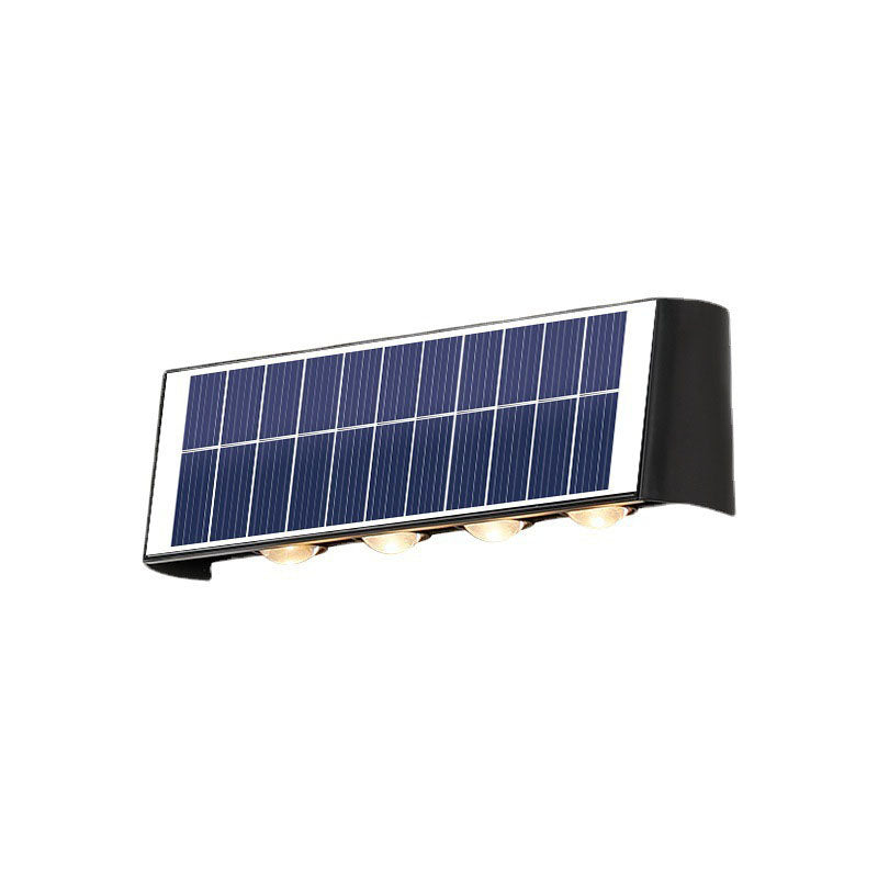 Skanto | Modern Simplicity Solarlampe Vanntett Rektangulær ABS PMMA LED Vegglampe For Utendørs Patio