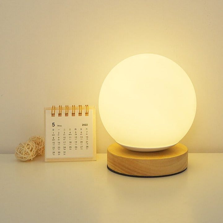 Skanto | LumoAura USB LED Bordlampe | Oppladbar | Varmt Lys | Minimalistisk Design for Hjemmet