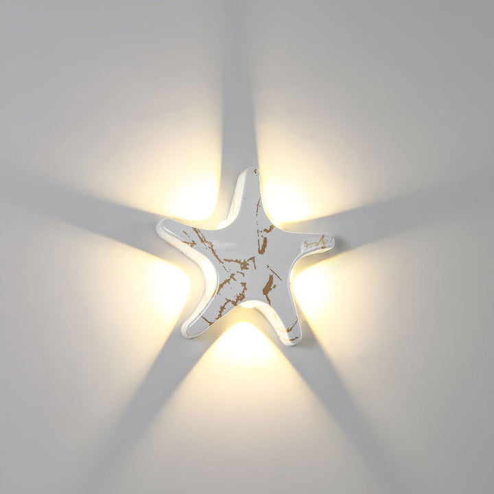 Skanto | Contemporary Simplicity Aluminium Sjøstjerne Design LED Vanntett Vegglampe for Utendørs Terrasse