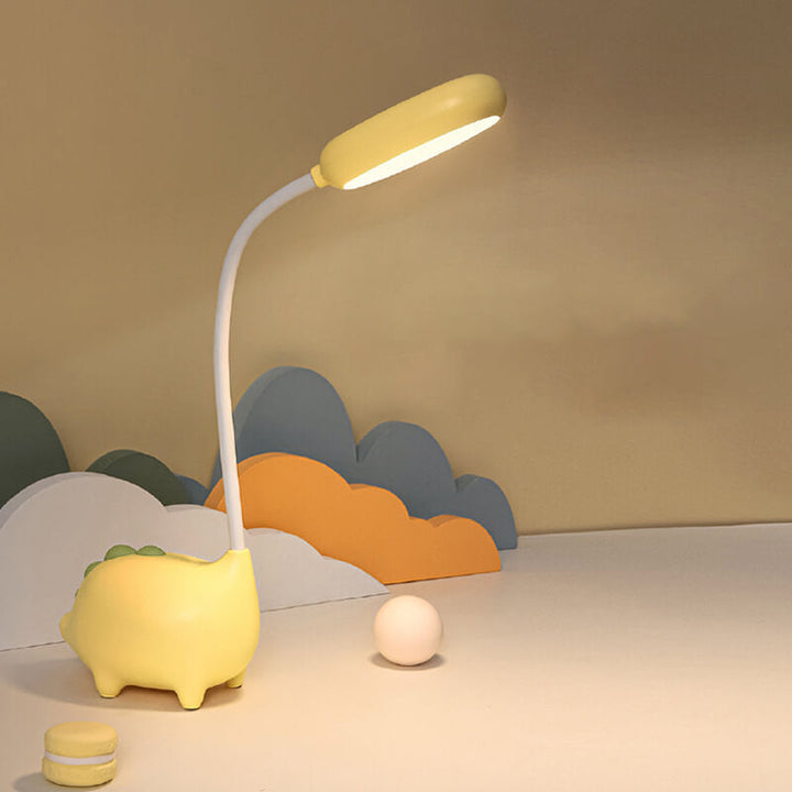 Skanto | Oppladbar LED Skrivebordslampe med Tegneserie Dinosaur Øyepleie