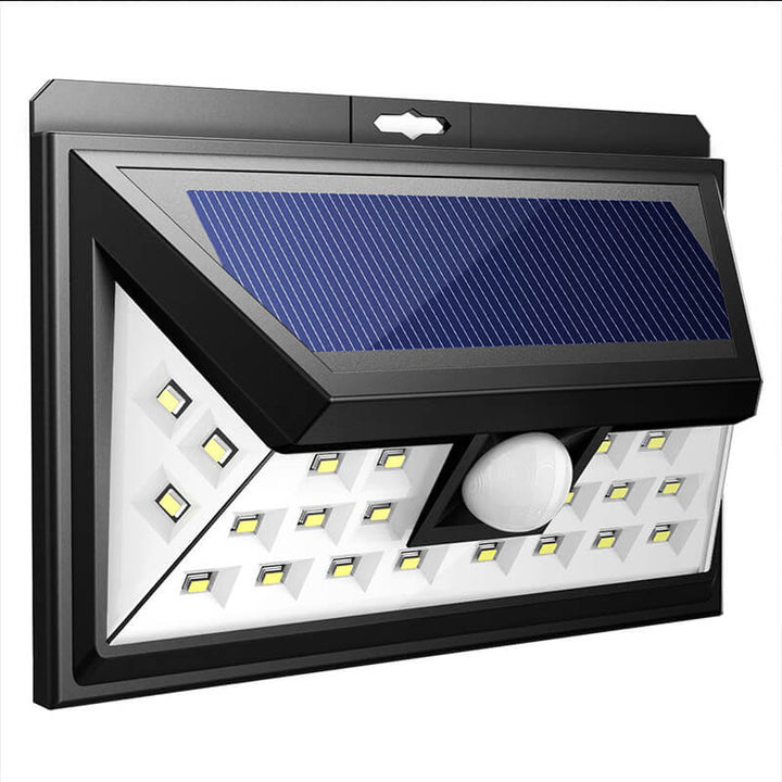 Utendørs solarpanel trapezoid kroppsensor vanntett LED patio vegglampe | Skanto