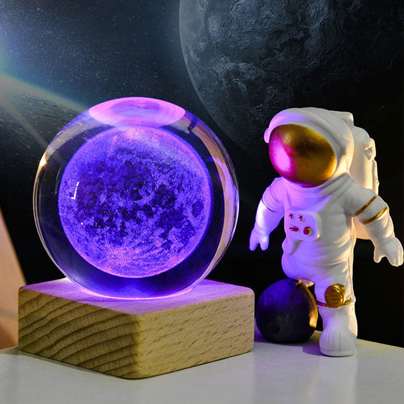 3D Galaxy Crystal Ball Night Light | Skanto