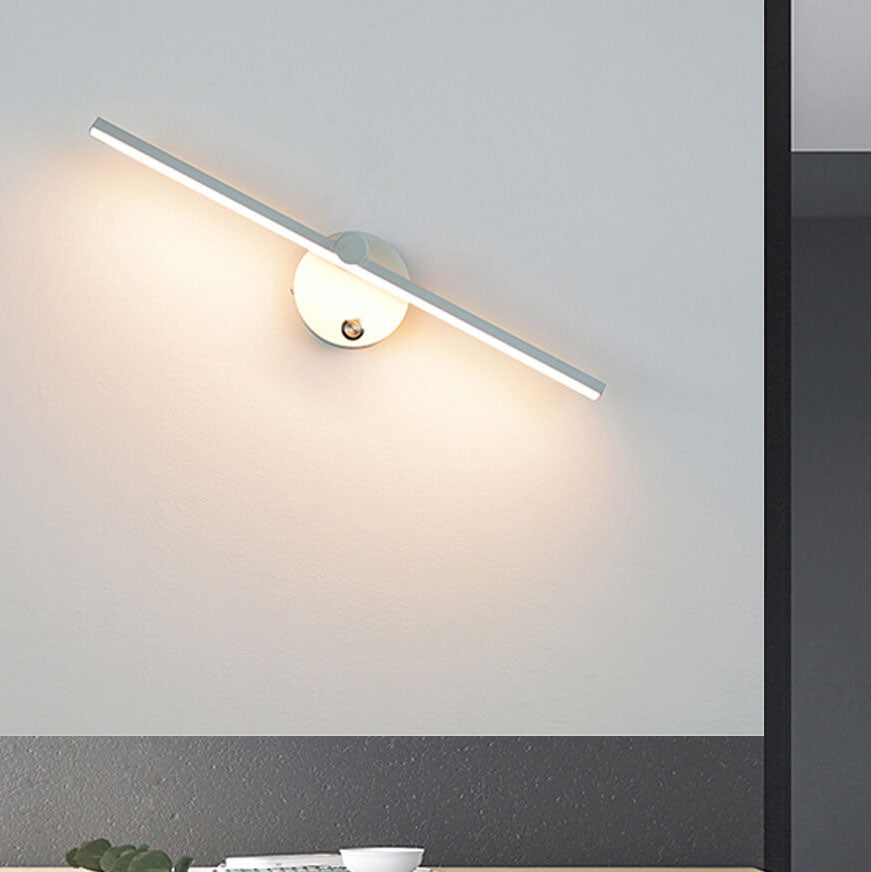 Skanto | Nordisk Minimalist Aluminium Lang Stangbryter LED Speil Vegglampe