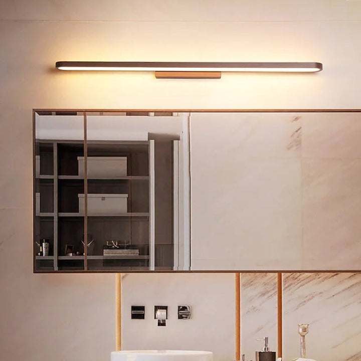 Skanto | Leigh moderne vegglampe lineær, Gull, Soverom/Baderom, Metall
