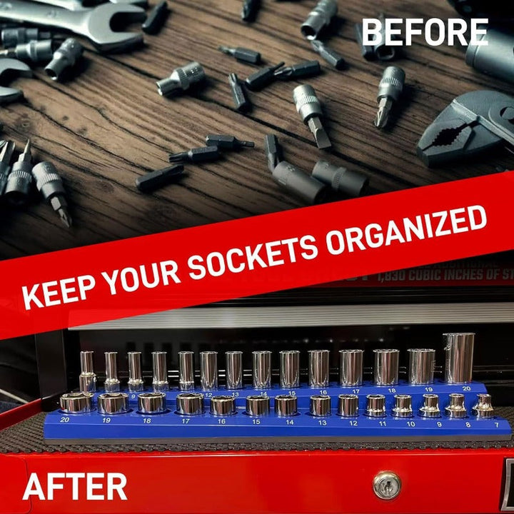 Heavy-Duty Magnetisk Socket Organizer Skanto