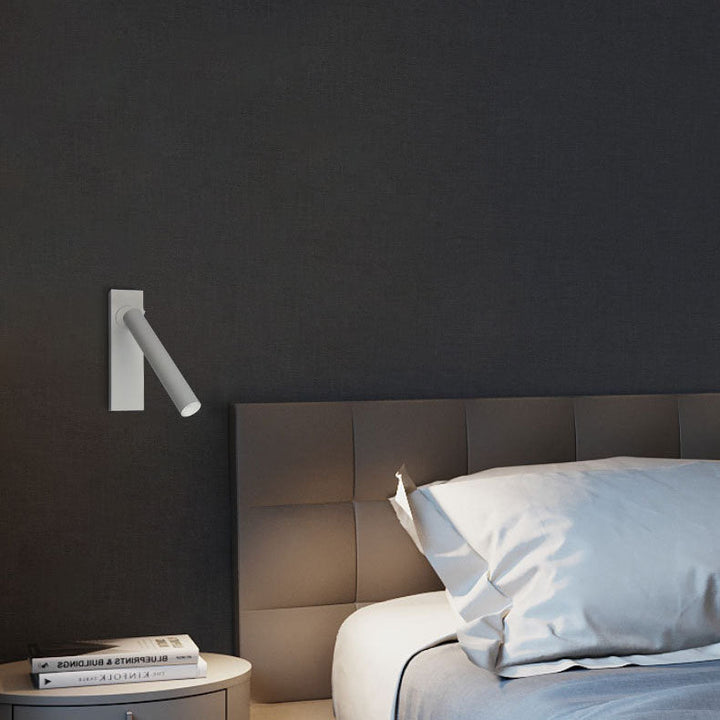 Skanto | LumeFocus Rek rektangulær LED Vegglampe | Justerbar Vinkel | Minimalistisk Design | Leselampe | Varmt Lys
