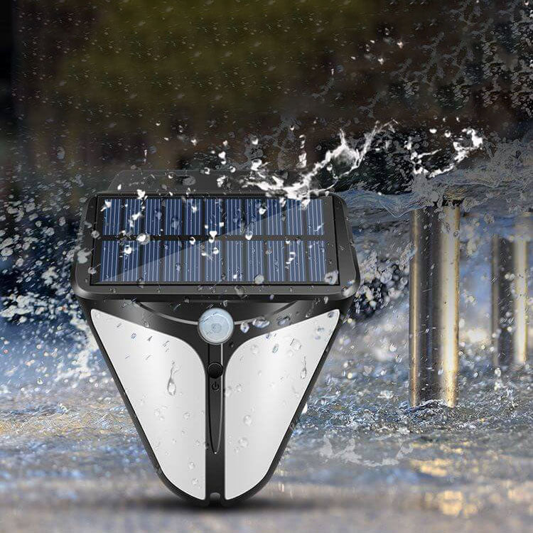 Skanto | Solenergi Intelligent Trekant Utendørs Vanntett Kroppssensor Patio LED Vegglampe