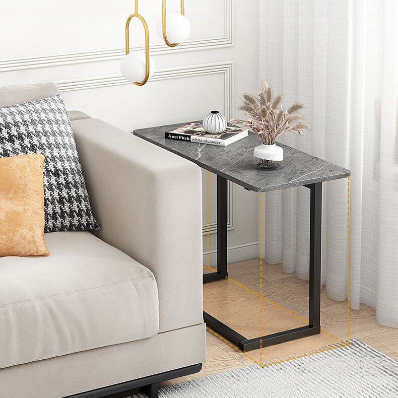Skanto | ModernoCurve C-Side Table | MDF tabletop | Moderne design | Plassbesparende | Perfekt for stue og soverom