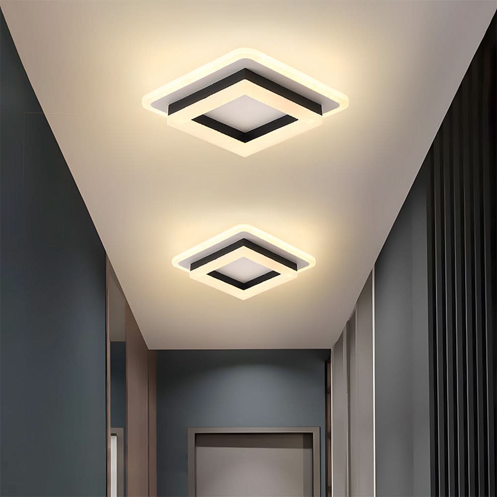 Skanto | Firkantet LED Taklampe for Moderne Interiører
