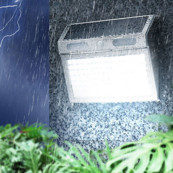 Solargenerator Induksjon Rustfritt Stål Trapezoidal LED Utendørs Vanntett Vegglampe | Skanto