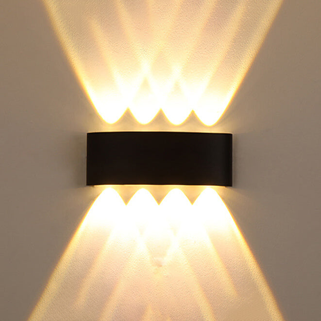 Moderne utendørs bue opp og ned spotlight LED utendørs vanntett vegglampe | Skanto