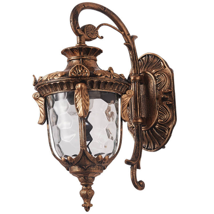 Europeisk Deluxe Lantern Utendørs Vanntett 1-Lys Vegglampe | Skanto