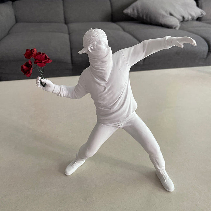 Skanto | Banksy Blomst Opprører Ornament