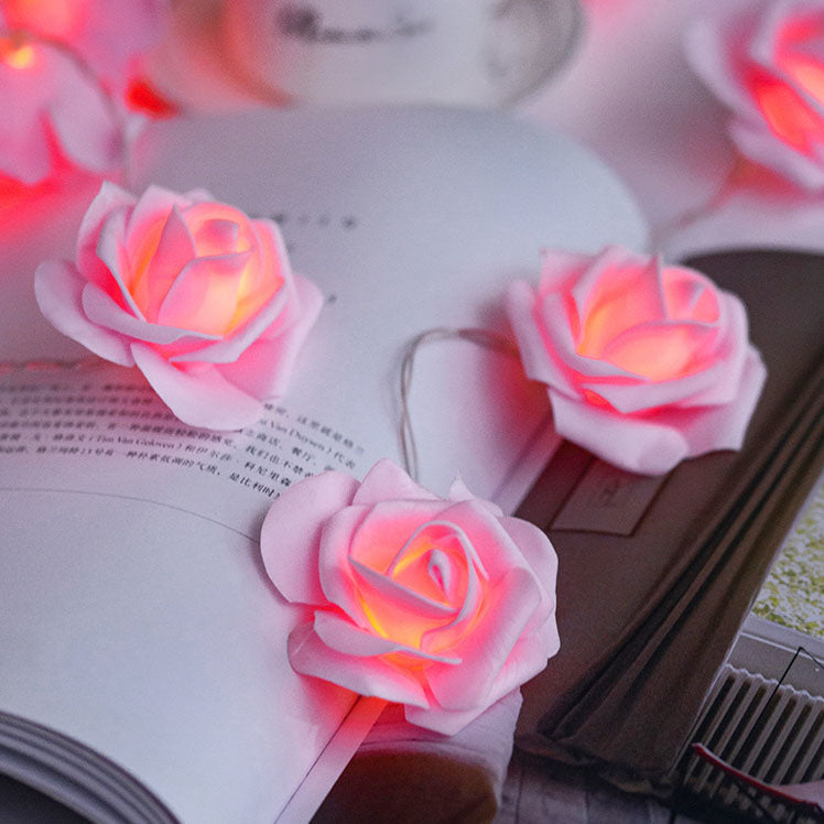 Skanto | Moderne Kreativ Rose Ferie Dekorasjon PV Bubble Mu LED Lyskjeder