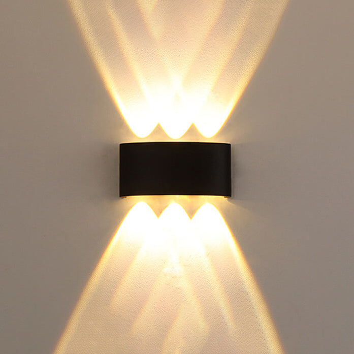 Moderne utendørs bue opp og ned spotlight LED utendørs vanntett vegglampe | Skanto