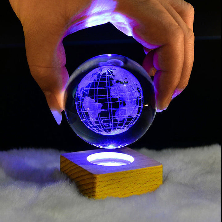 3D Galaxy Crystal Ball Night Light | Skanto