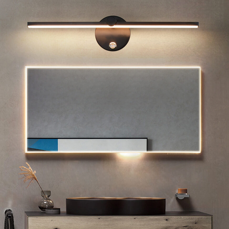 Skanto | Nordisk Minimalist Aluminium Lang Stangbryter LED Speil Vegglampe