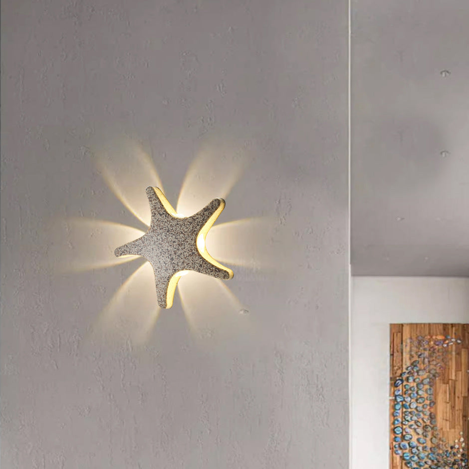 Skanto | Contemporary Simplicity Aluminium Sjøstjerne Design LED Vanntett Vegglampe for Utendørs Terrasse