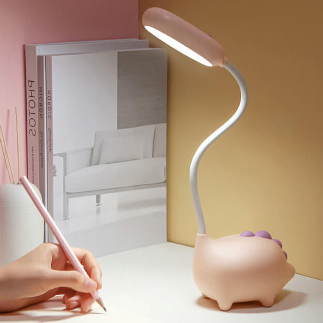 Skanto | Oppladbar LED Skrivebordslampe med Tegneserie Dinosaur Øyepleie