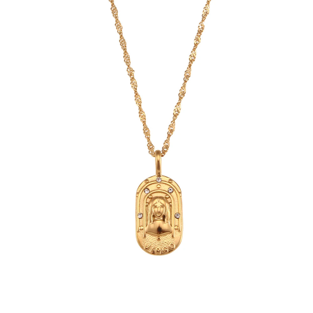 Skanto | Dainty Zodiac Tarot Inspirert Halskjede