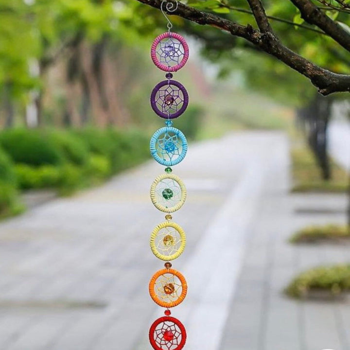 Skanto | Chakra Dreamcatcher Rainbow Yoga Wall Decoration