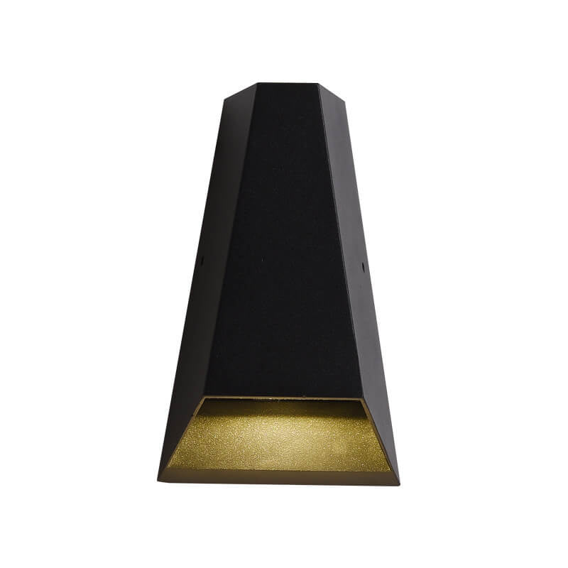 Moderne, kreativ trapesformet LED-utevegglampe med oppover- og nedoverrettet belysning