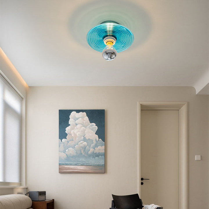 Tidløs glassvegglampe for allsidig belysning Skanto