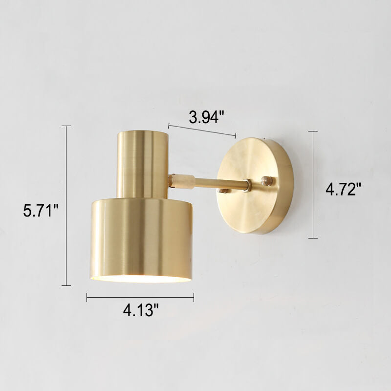 Moderne Gullvegglampe - Minimalistisk Metalldesign for Luksuriøse Interiører | Skanto