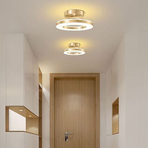 Skanto | ZAYNO Svart LED Taklampe – Moderne Innfelt Montert