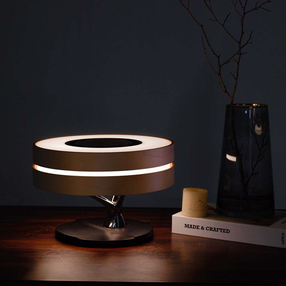 LumeCharge - Minimalistisk LED Bordlampe med Trådløs Lading | Skanto