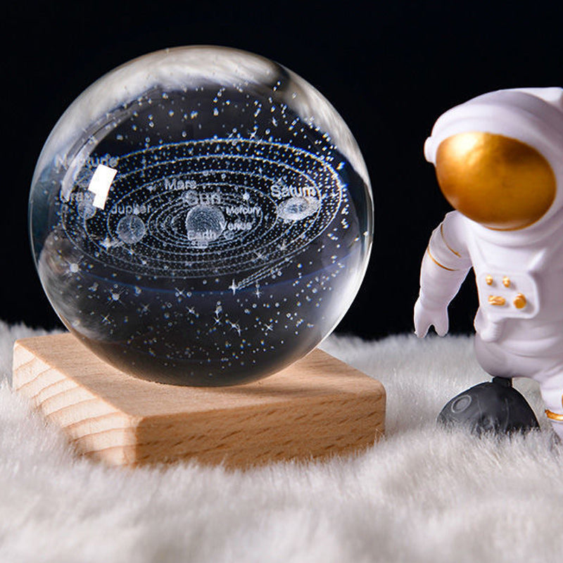3D Galaxy Crystal Ball Night Light | Skanto
