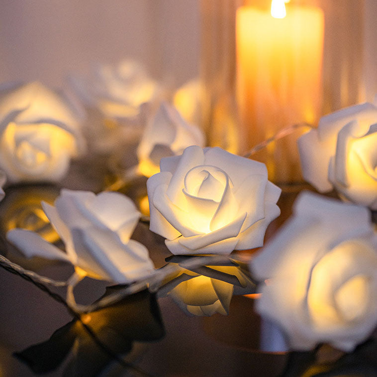 Skanto | Moderne Kreativ Rose Ferie Dekorasjon PV Bubble Mu LED Lyskjeder