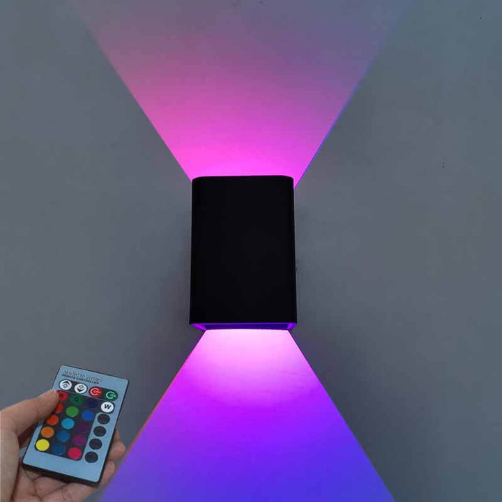 Skanto | Moderne firkantet aluminium LED RGB vegglampe