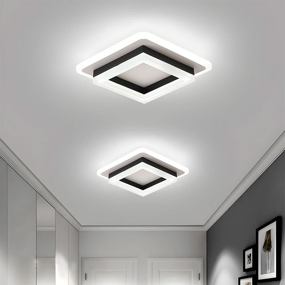 Quadratische LED-Deckenleuchte for moderne Innenräume