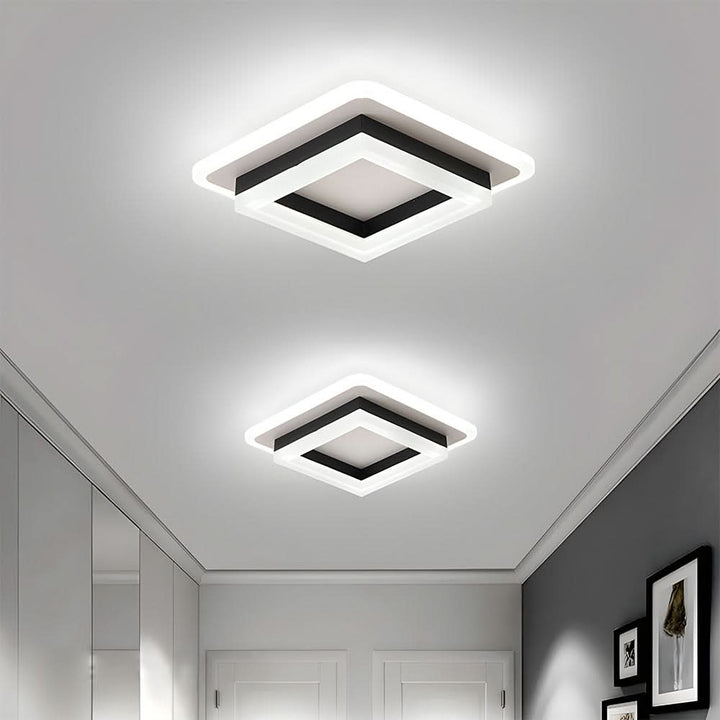 Quadratische LED-Deckenleuchte for moderne Innenräume