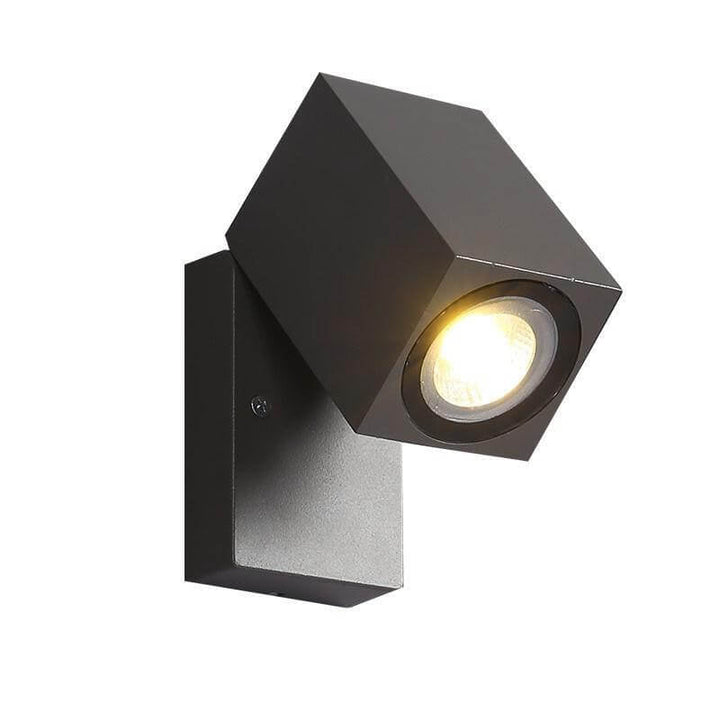 Moderne Utendørs Vanntett Firkantet Spotlight Justerbar Vinkel LED Hage Vegglampe | Skanto
